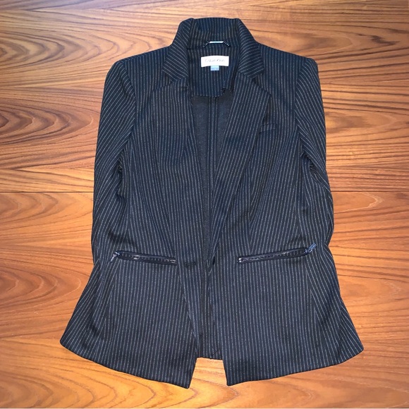 Calvin Klein Jackets & Blazers - NWT Calvin Klein Women's Black Pinstripe Blazer Jacket